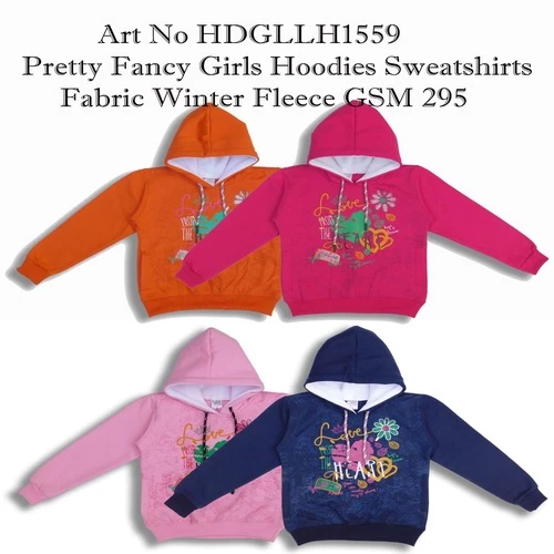 Girls Full Sleeve Graphic Print Hooded Sweatshirt || 6UBKSR
