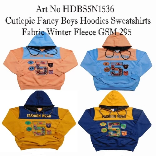 Boys Full Sleeve Graphic Print Hooded Sweatshirt || ES7RJ3