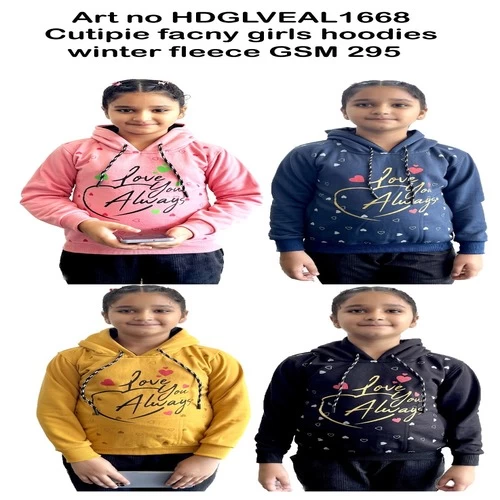 Kids Princess Girls Winter Fleece Hoodies || Q3FX2Q