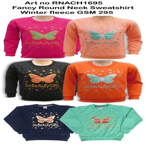 Fancy Round Neck Full Sleeve Printed Sweatshirts ||  BYF842