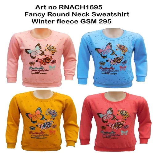 Fancy Round Neck Full Sleeve Printed Sweatshirts ||  77BL0X