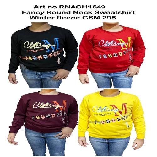 Fancy Round Neck Full Sleeve Printed Sweatshirts ||  Y3UQ00