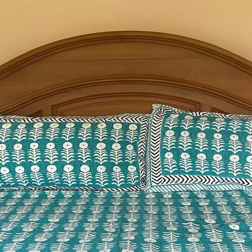Rajasthani Printed Double Bed sheet set with two pillows