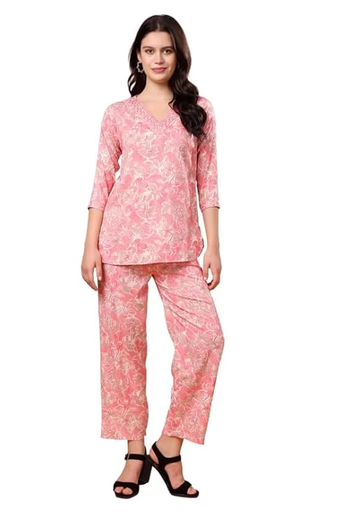 London Hills Women Printed Kurta with Pant || Women Kurta Set || Plazo Kurti Set