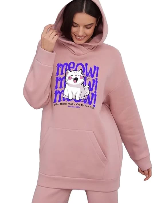 London Hills Sweatshirts For Women Stylish Winter | Stylish Fleece Hoodie For Wo