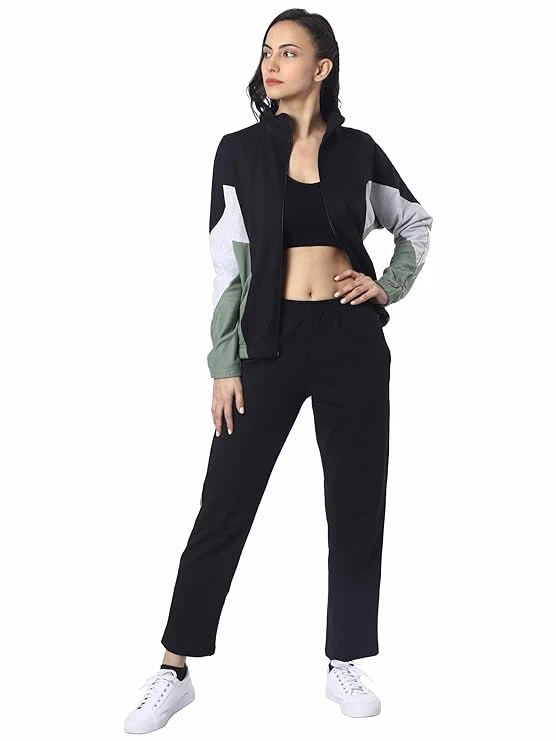 London Hills Women Sports Zipper Running Summer Track Suit for Women |