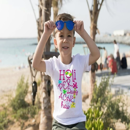 Kids Happy Holi t-Shirt Round Neck Half Sleeve || 22WEI8