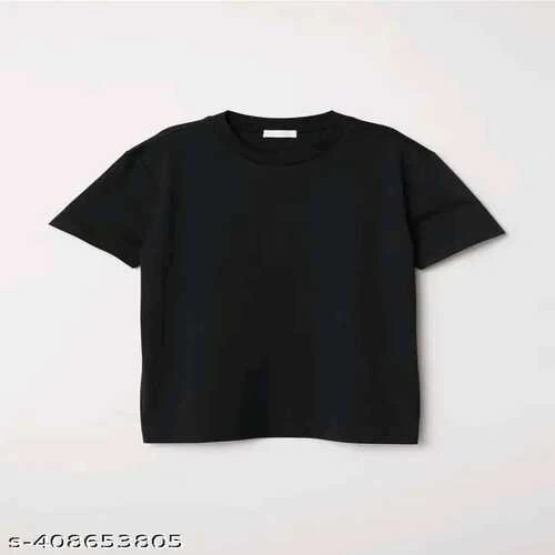 Men Solid Round Neck  Cotton T-Shirt || MVHDUC