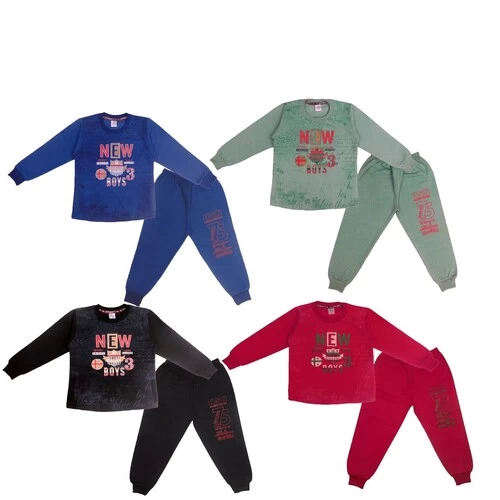 TOP BOTTOM SET  FABRIC WINTER FLEECE CASUL T-SHIRT PYJAMA  || MPOU87